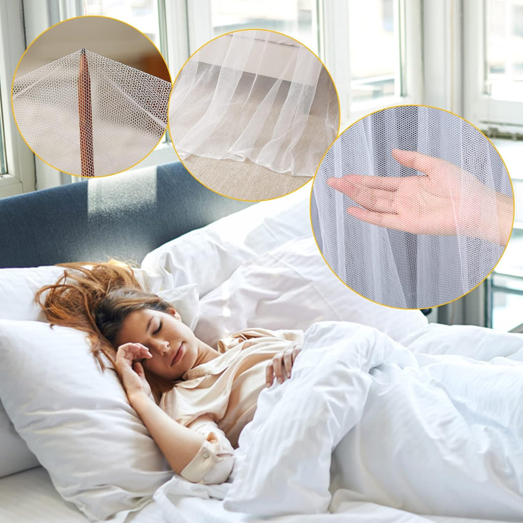 Bed Canopy Curtains Mosquito Net Bed Canopy for Full Queen King Size Bed
