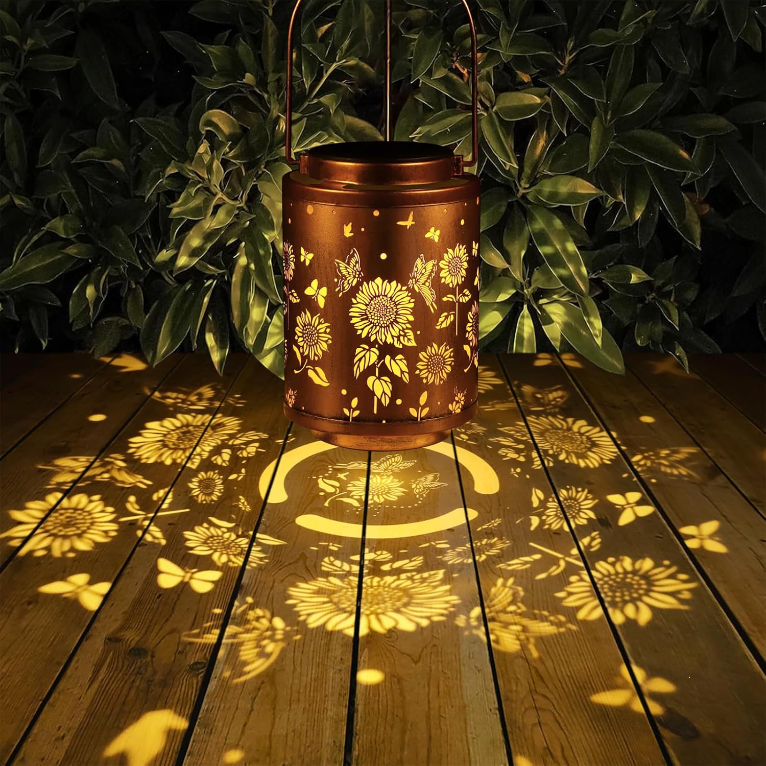 Solar Outdoor Lanterns Garden Decor LED Light Hanging Waterproof