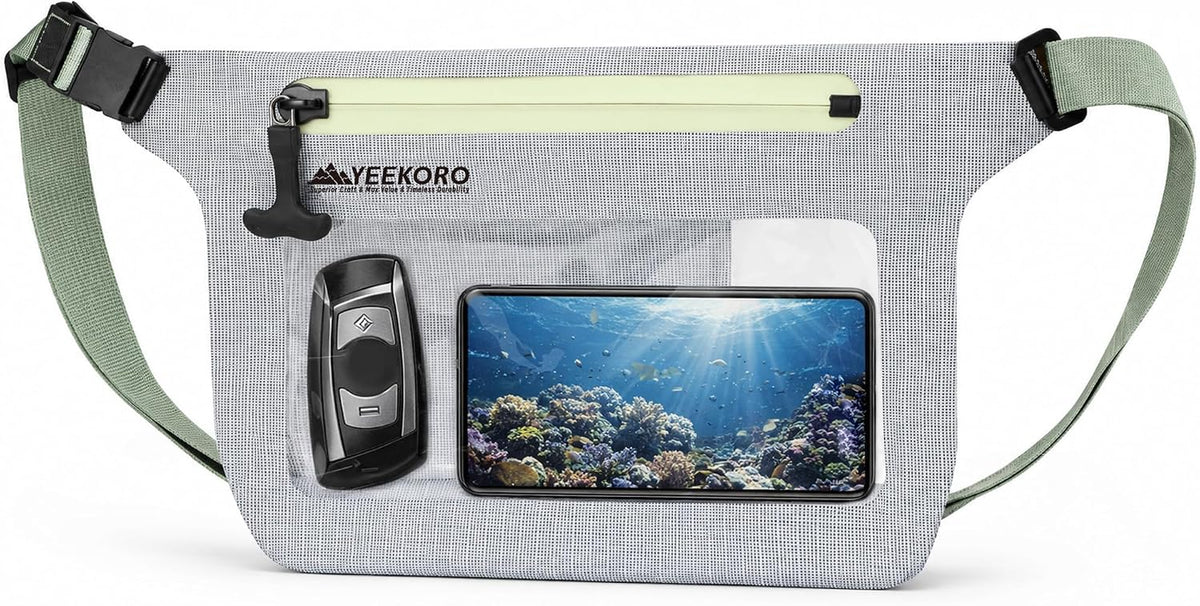 Phone Pouch, IPX8 Waterproof Reusable Fanny Pack,Large Dry Bag
