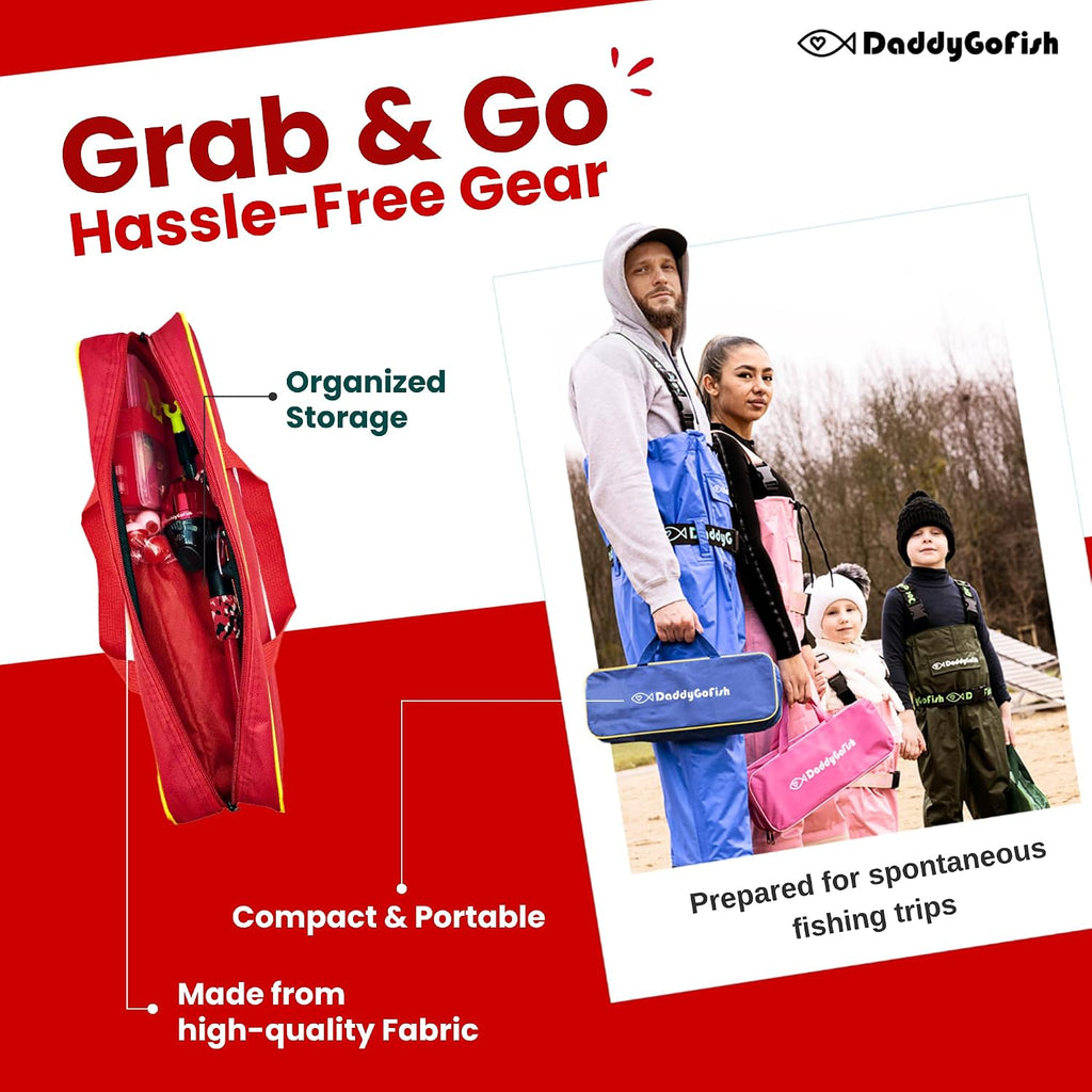 Kids Fishing Pole for Boys, Girls & Youth Age, Toddler Fishing Pole Set Kit