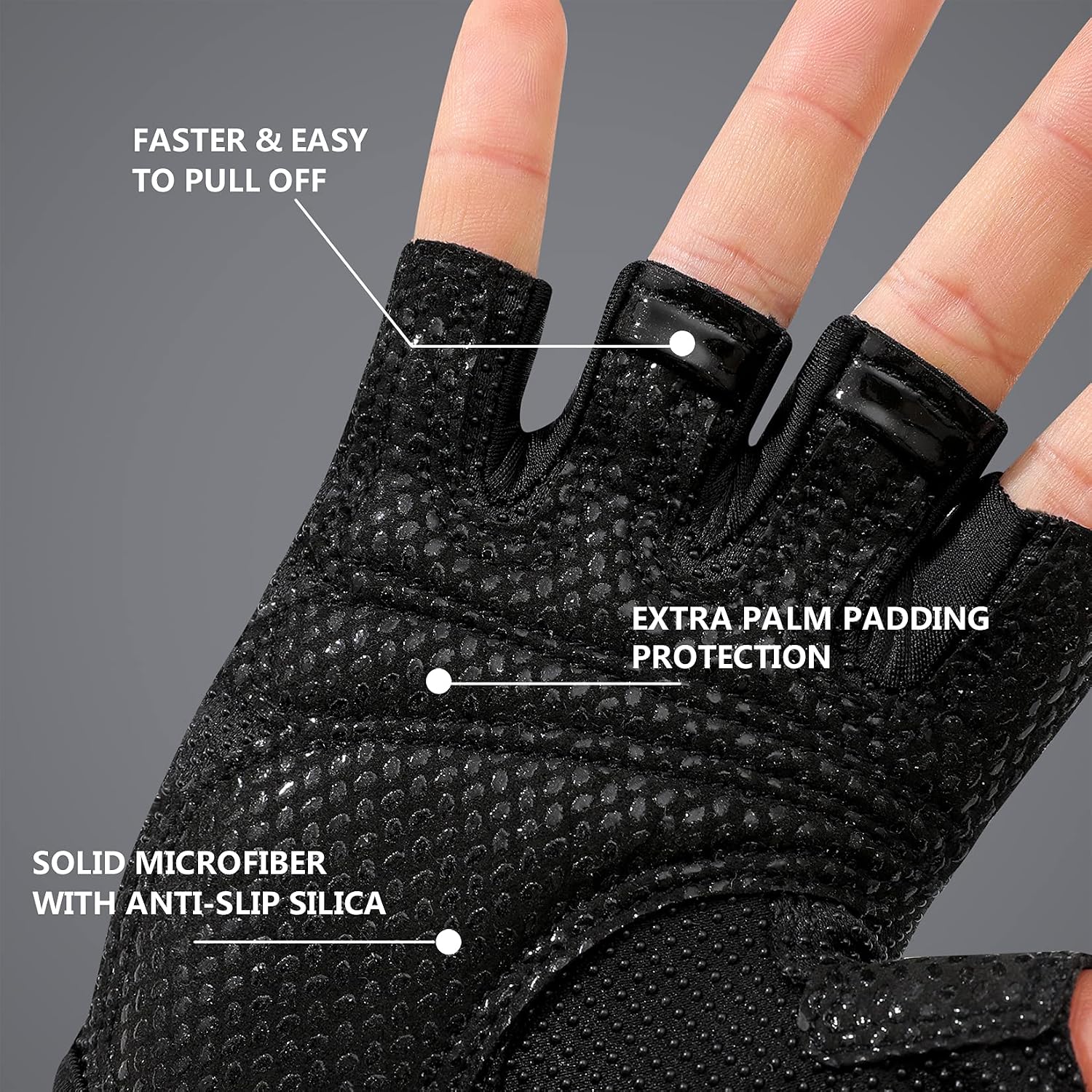 Workout Gloves for Women Men, Weight Lifting Gloves Padded, Full Palm Grip