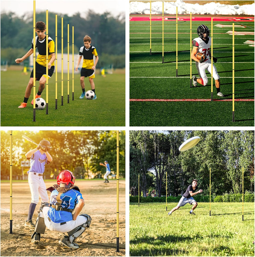 Soccer Training Equipment,Agility Speed Training Set, 20ft Agility Ladder