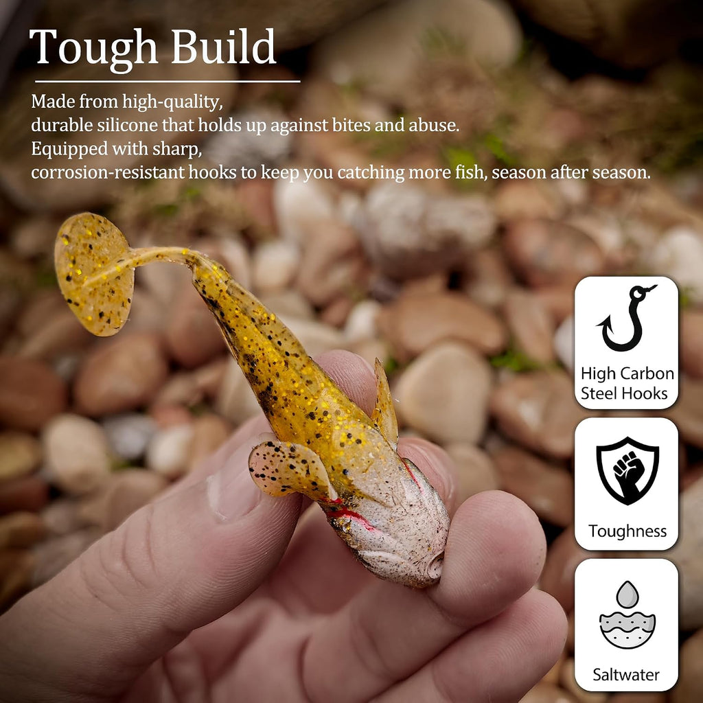 Soft Fishing Lures Paddle Tail Swim Baits for Bass Fishing