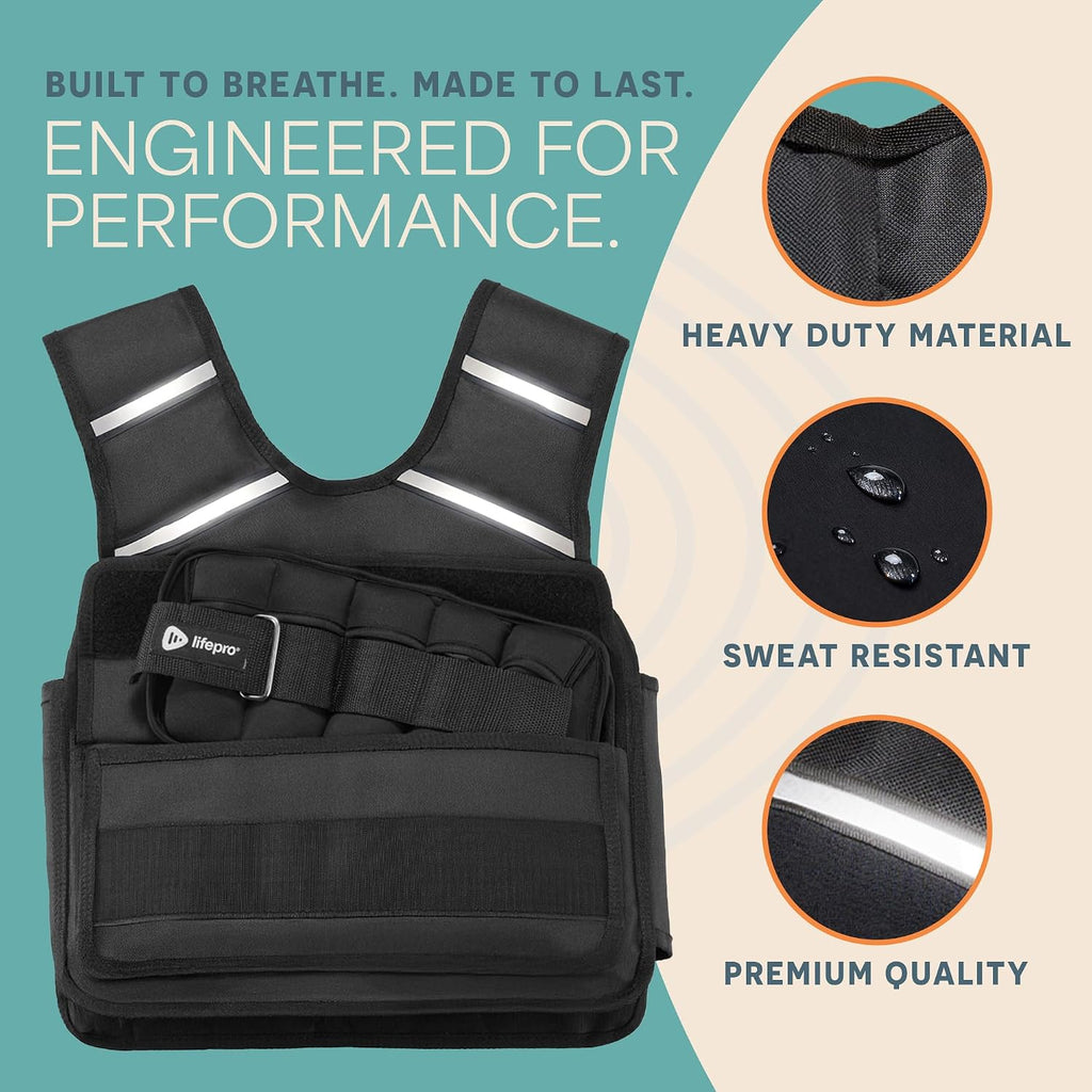 Lifepro FlexVest Adjustable Weighted Vest for running