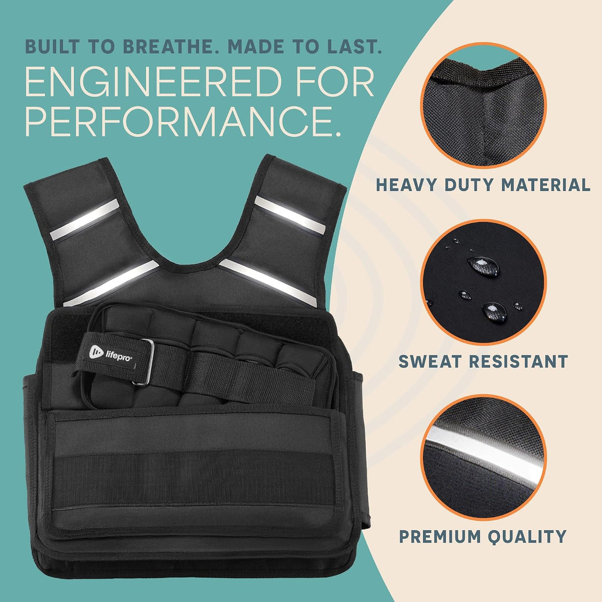 Lifepro FlexVest Adjustable Weighted Vest for running