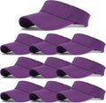 10 Pack Men Women Sun Visor Adjustable UV Protection Blank Sun Visor Hats Caps for Beach Pool Golf Tennis Sports