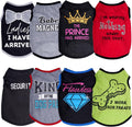 hoyuwak 8 Pieces Pet Shirts Funny Dog Printed Clothes Dog Sleeveless Vests