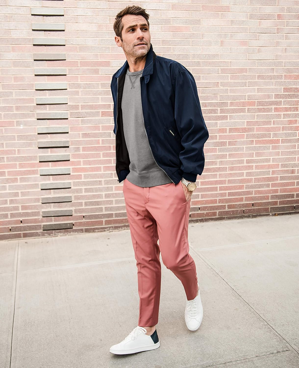 Weatherproof Men's Golf Jacket - Lightweight Windbreaker, Water-Resistant Microfiber Shell, Perfect for Golf & Casual Wear