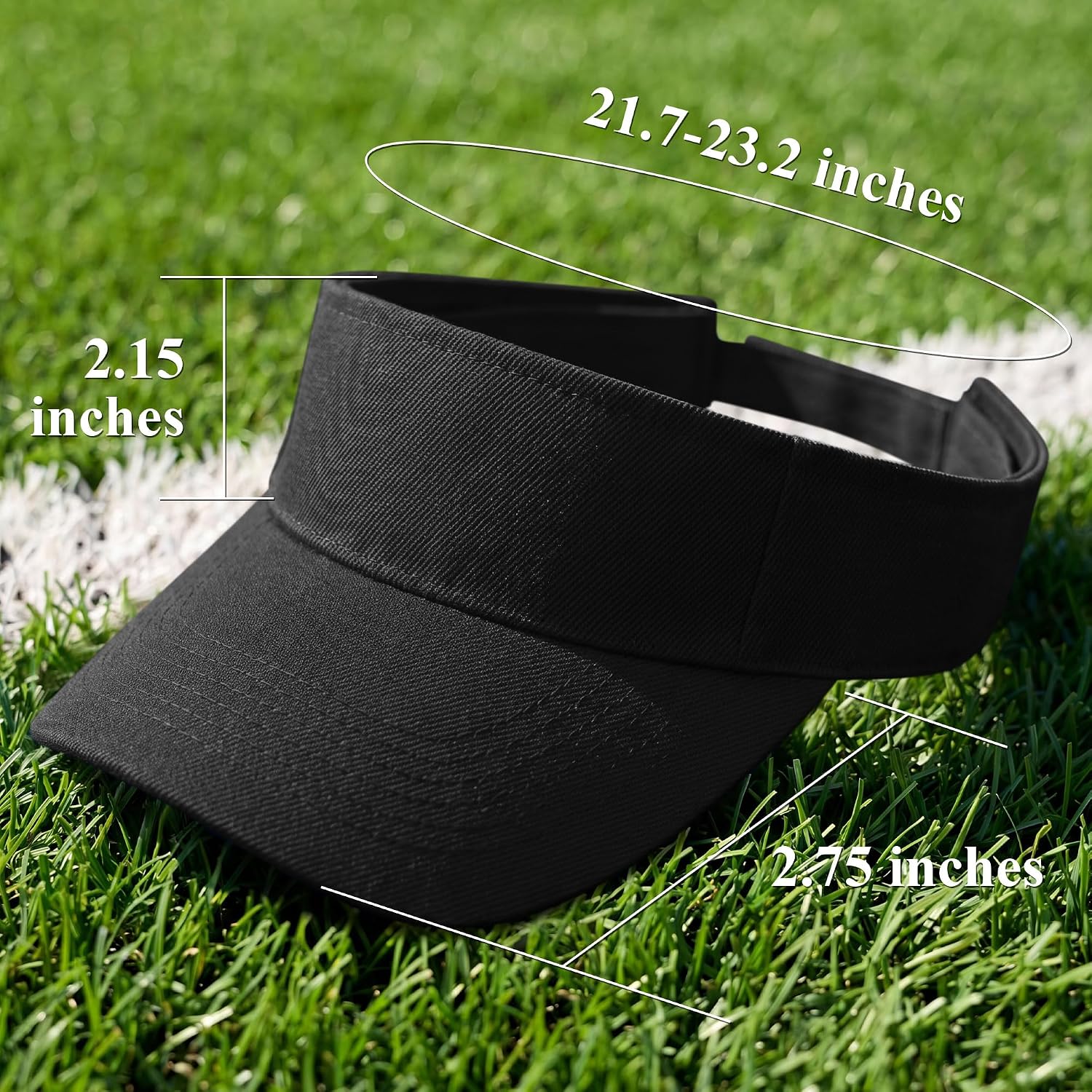 Cooraby Sports Sun Visor Hats Adjustable Sun Visor Caps for Women and Men