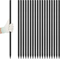 Homwin 24 inches Straight Rebar Stakes 18-Pack Ground Stake Heavy Duty Metal Steel Spikes for Gardening, Concrete Forming and Camping Tent