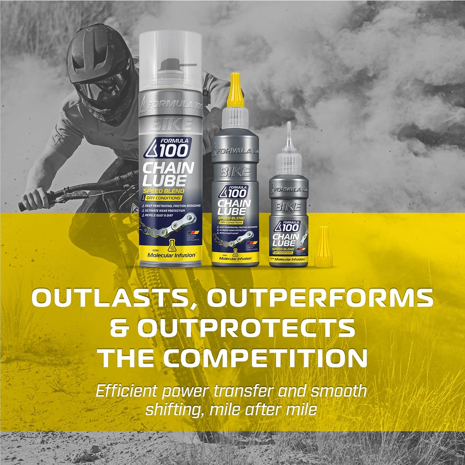 Dry Conditions Bike Chain Lube – Bicycle Lubricant Spray, 300mL
