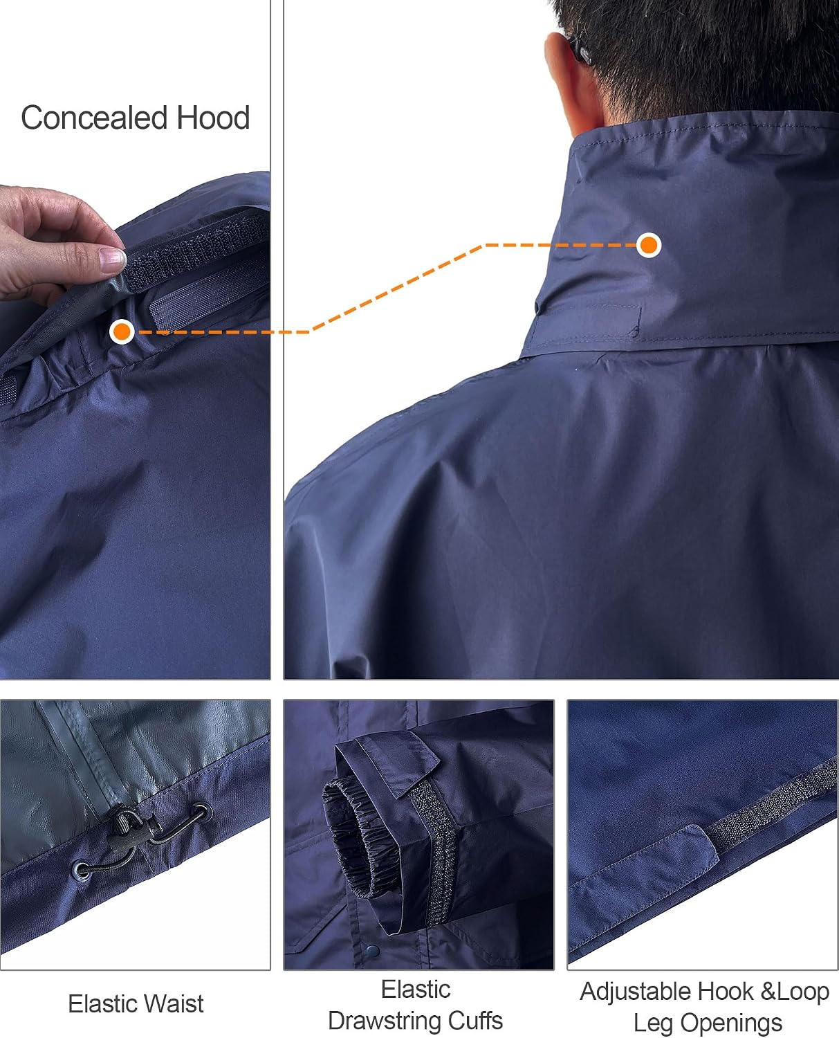 Rain Suit (Jacket + Pants),Rain Gear for Men Waterproof, Camo Rain Jacket, Lightweight Rain Coat for Fishing, Hunting
