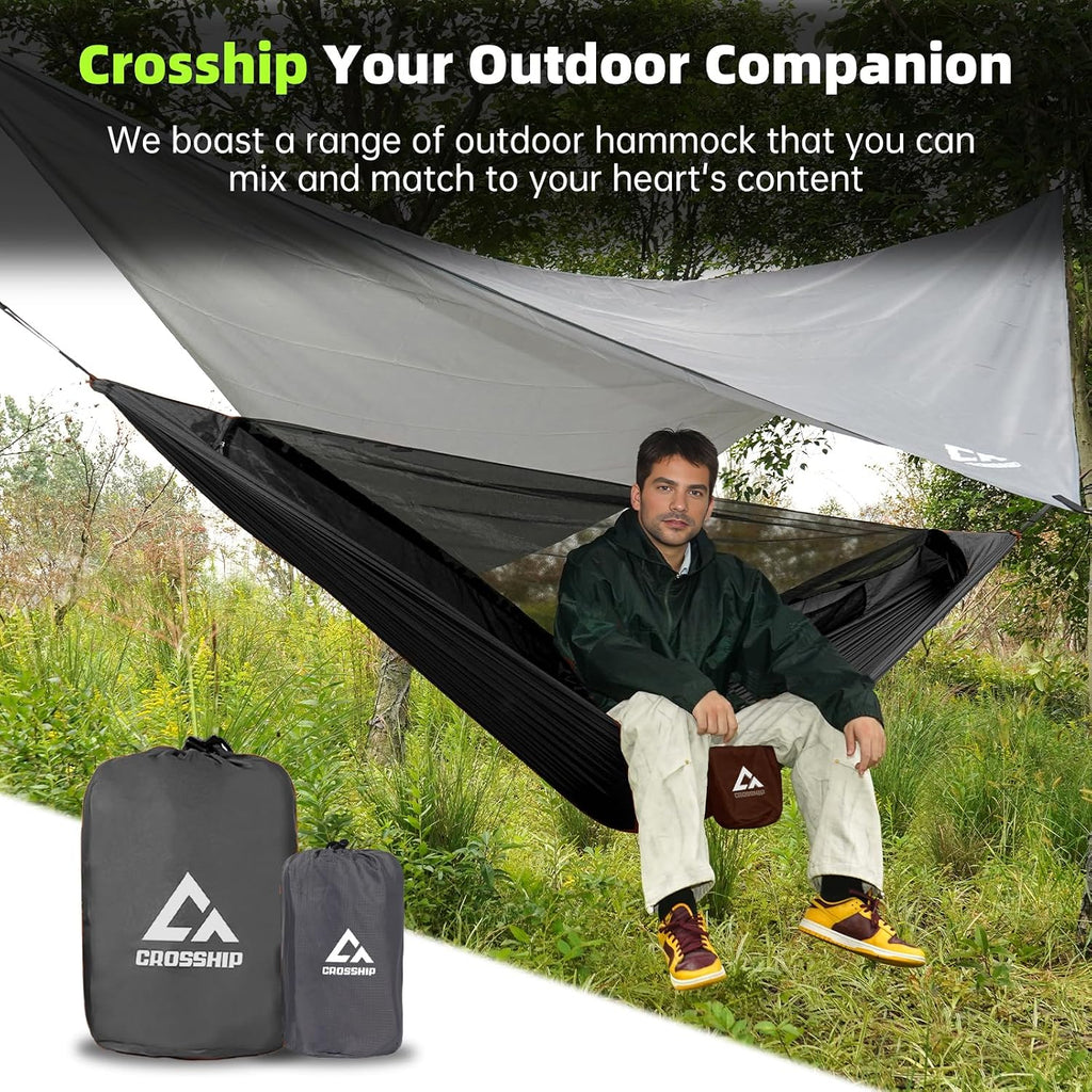 2 Adults Camping Hammock with Mosquito Net