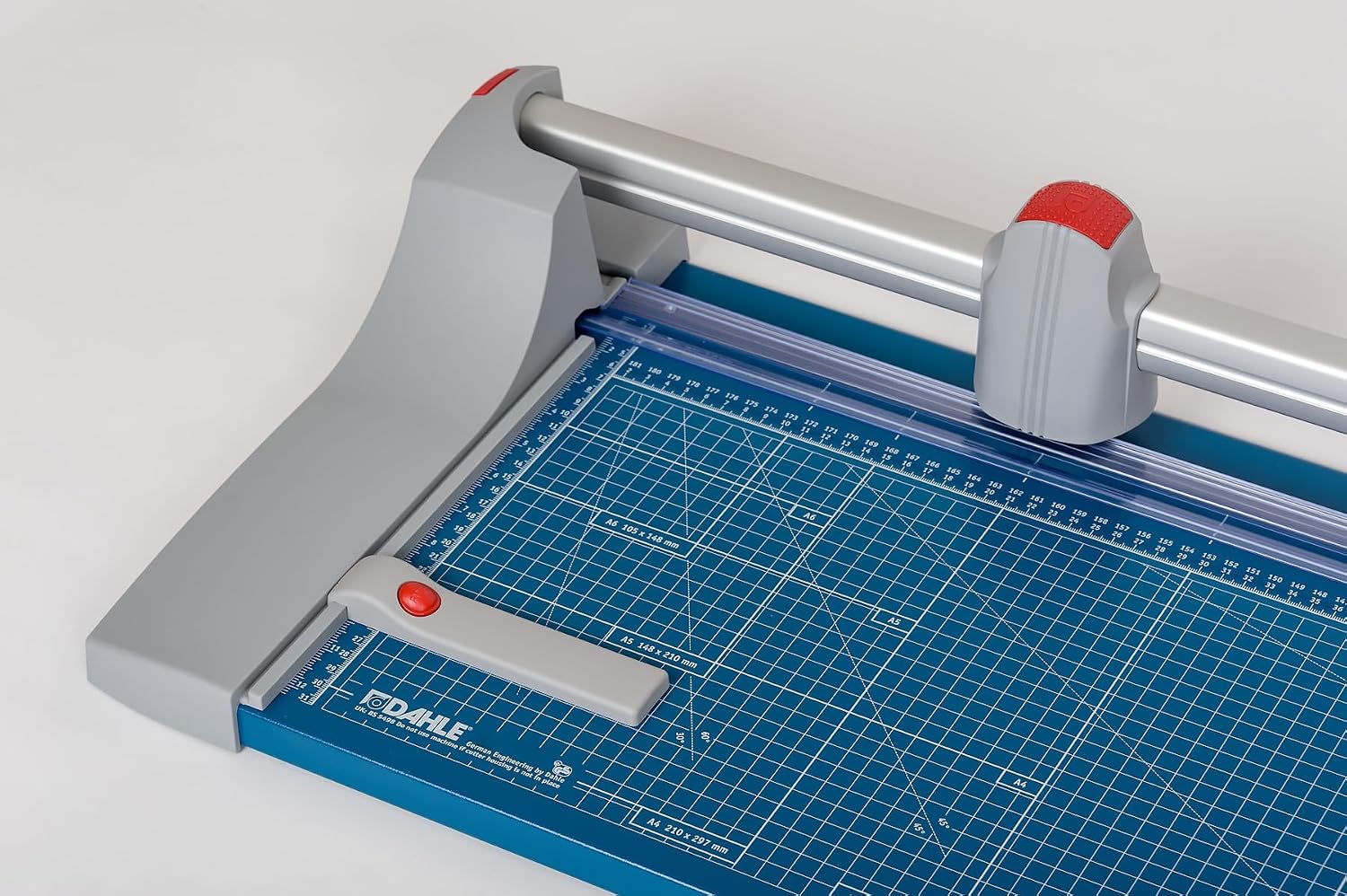 Dahle 448 Premium Rotary Trimmer, 51" Cut Length, 20 Sheet Capacity, Self-Sharpening, Automatic Clamp, German Engineered Paper Cutter