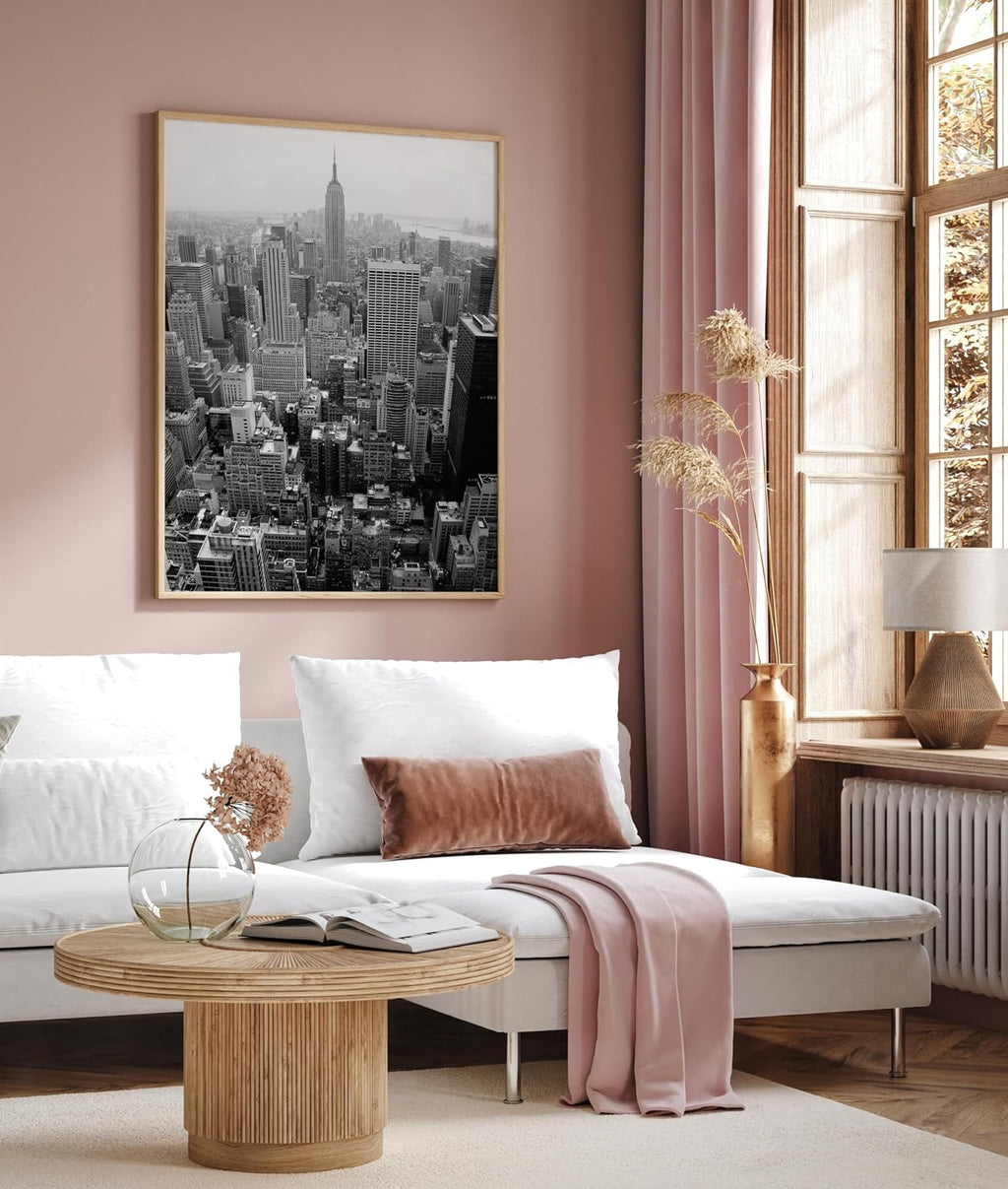 Monem Art Manhattan Print - New York City Poster - Black & White Photography Art - New York Skyline Art - NYC Wall Design - Living Room or Bedroom Wall Decor - 8x10 UNFRAMED Wall Art