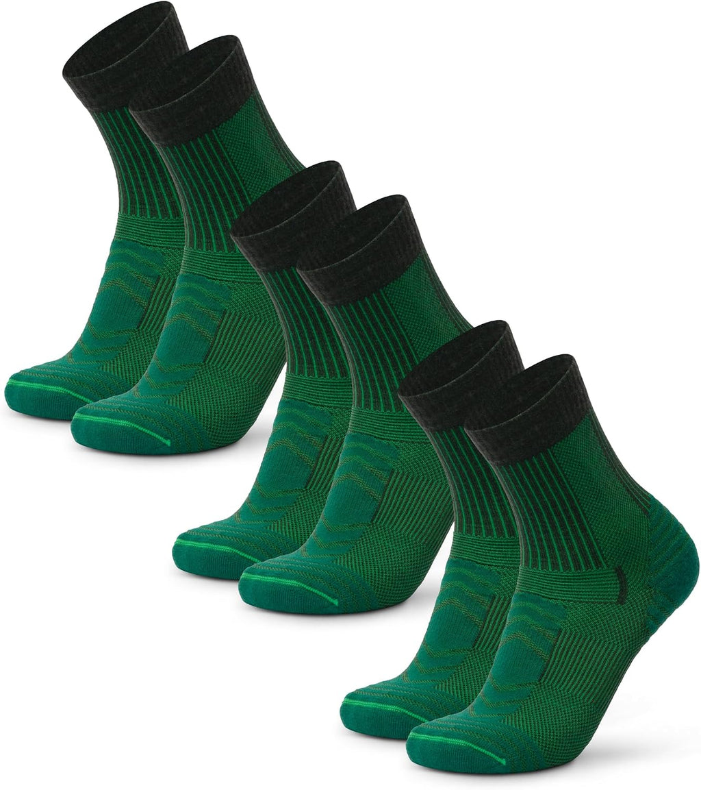 DANISH ENDURANCE Merino Wool Hiking Socks, Lightweight, 3 & 5-Pack