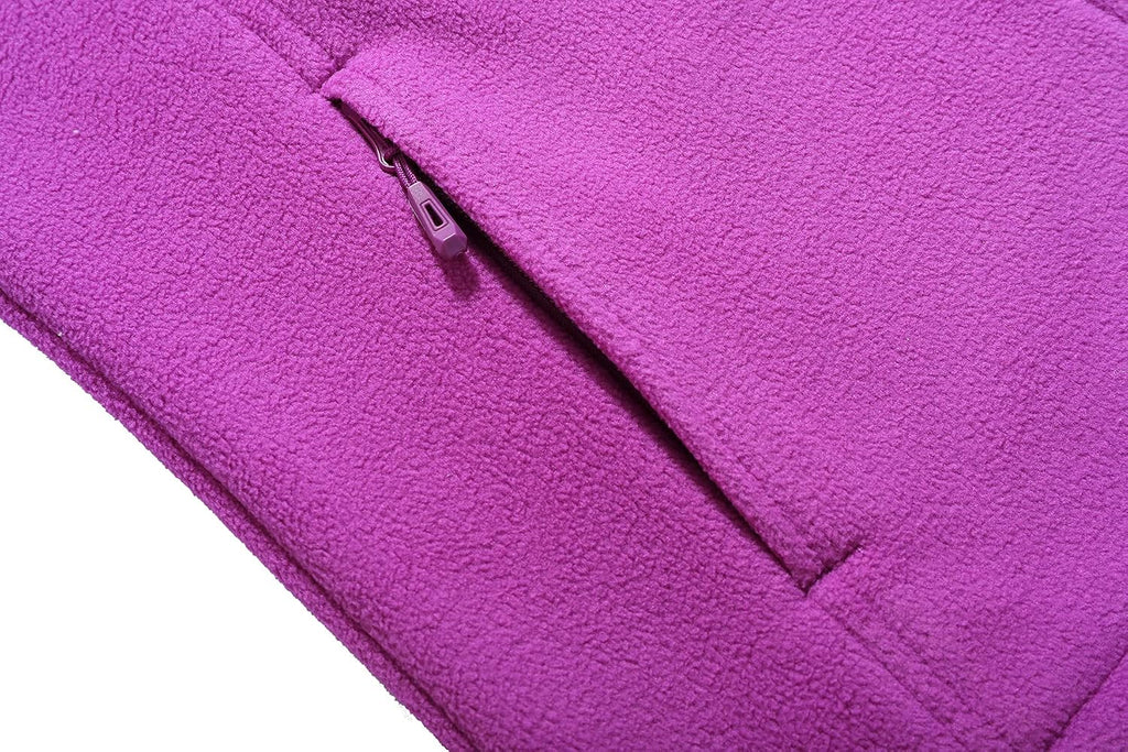 GIMECEN Women's Full Zip Soft Polar Fleece Jacket Outdoor Recreation Coat