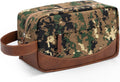 Travel Toiletry Bag for Men, Hanging Toiletry Organizer, Water Resistant Shaving Kit with Large Capacity for Travel Accessories (Camo-Green, Medium)