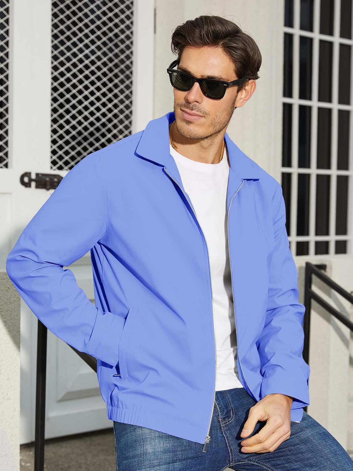 TACVASEN Men's Lightweight Jacket Fall Water-repellent Windbreaker Jackets