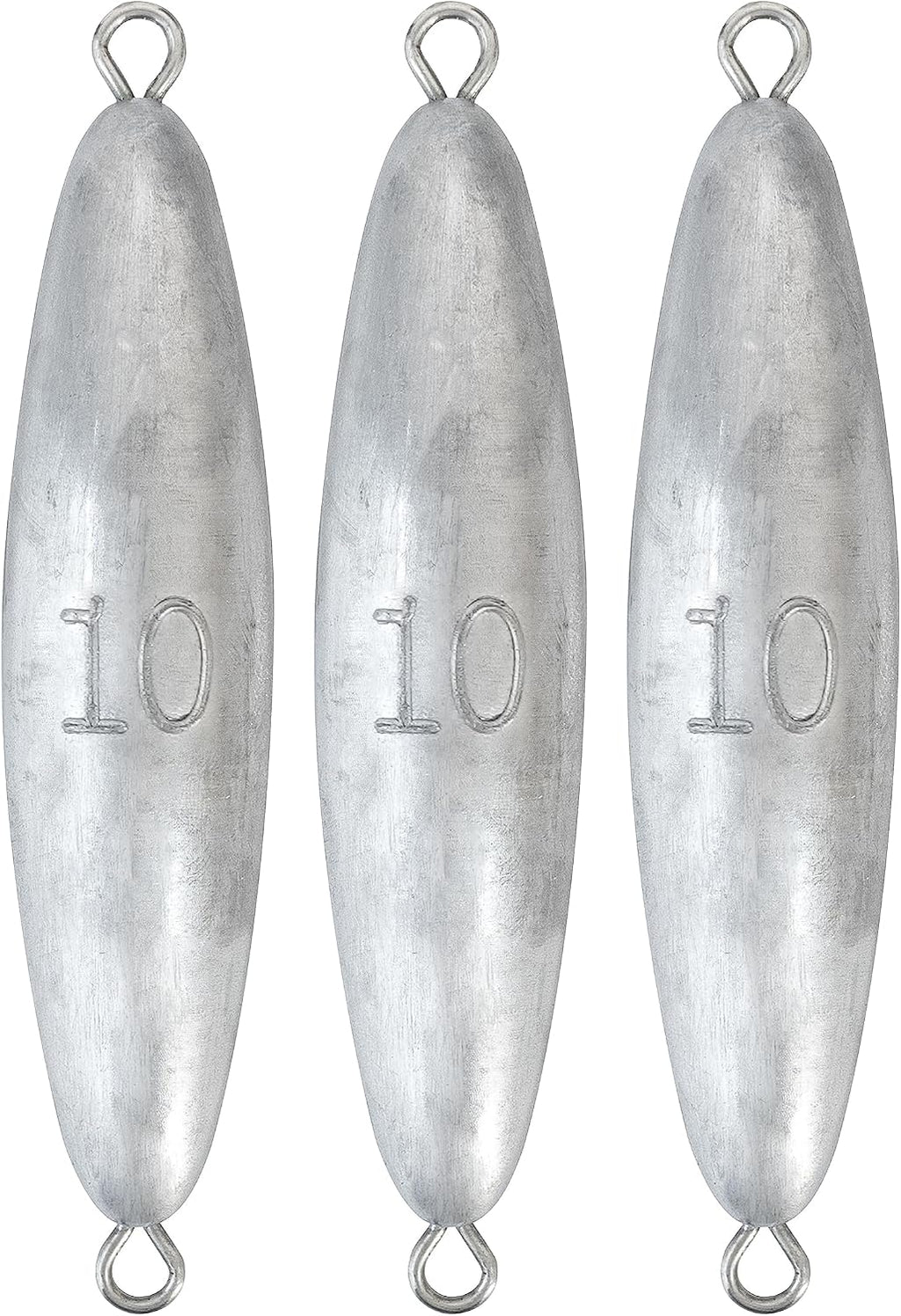 BLUEWING Torpedo Sinker Through Wire Fishing Weight Saltwater Bullet Lead Double Ringed 2oz-48oz