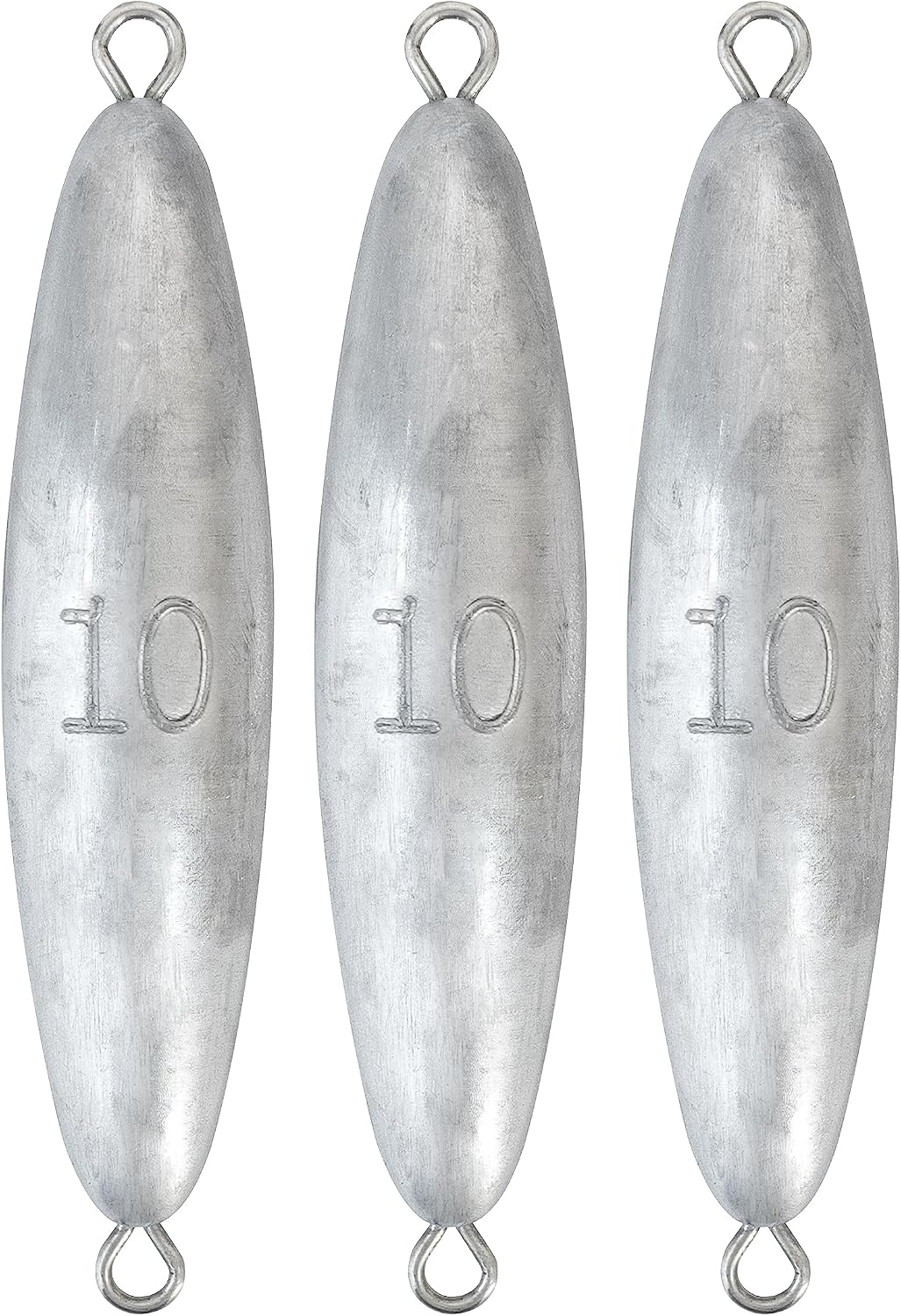 BLUEWING Torpedo Sinker Through Wire Fishing Weight Saltwater Bullet Lead Double Ringed 2oz-48oz