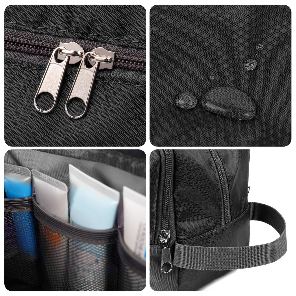 WANDF Travel Toiletry Bag for Men, Small Dopp Kit for Toiletries