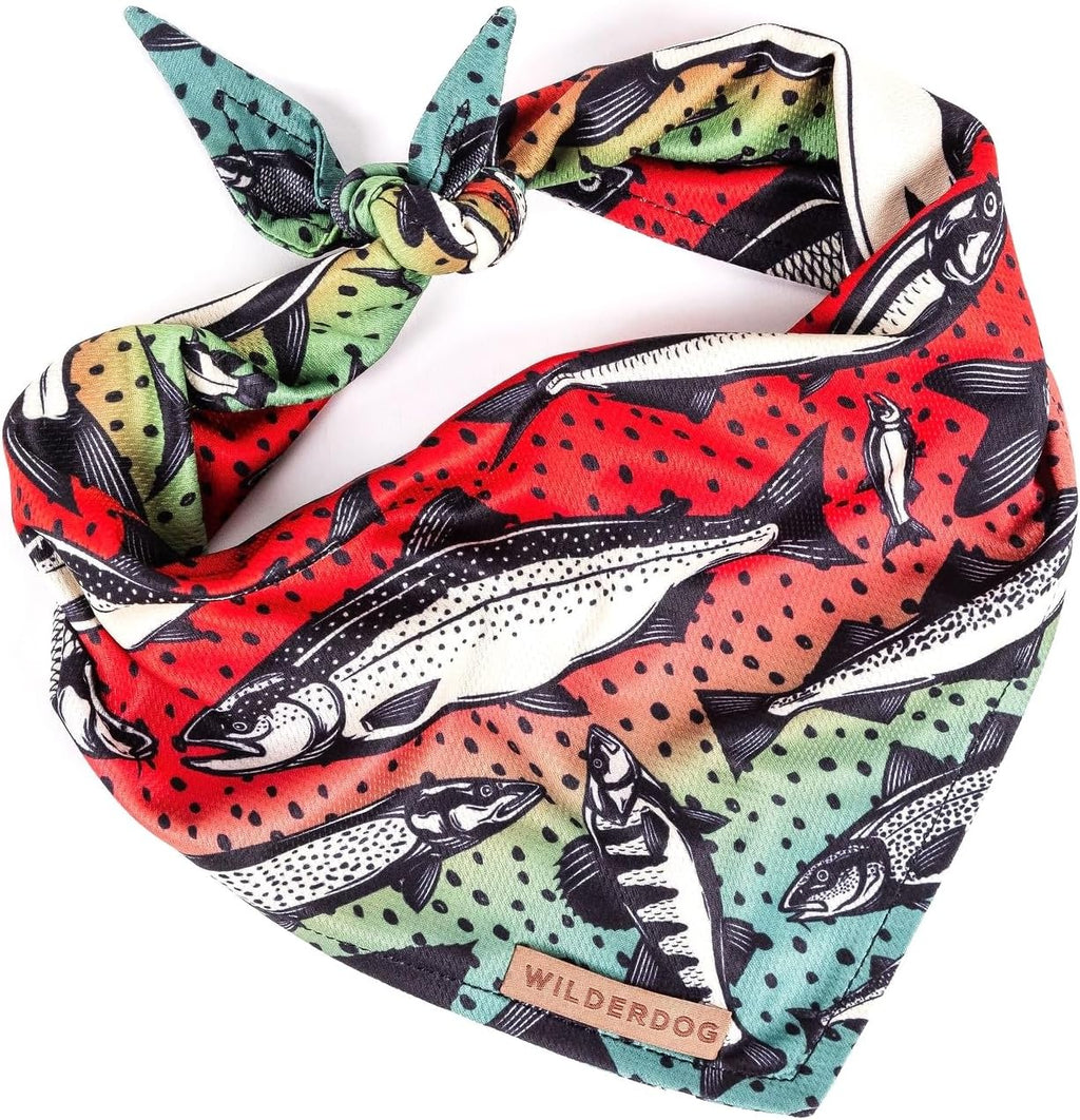 Wilderdog Dog Bandana with Lightweight Quick Drying Poly-Blend Mesh Material in Cowpoke