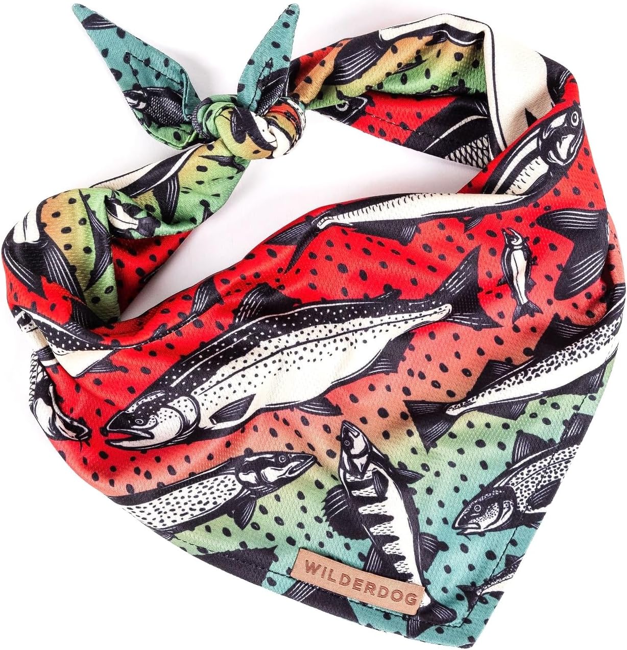Wilderdog Dog Bandana with Lightweight Quick Drying Poly-Blend Mesh Material in Cowpoke