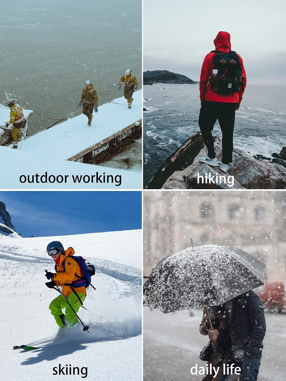 Nutria Mens Thermal Underwear Set Thick Fleece Lined Heavyweight Outdoor Baselayer Extreme Cold Weather Winter Ultra-Warm U10