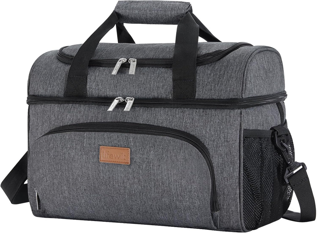 Lifewit Insulated Cooler Bag, Large Leakproof Beach Cooler, Lightweight Portable Double Layer Soft-Sided Travel Ice Chest for Camping, Kayaking, Road Trips, Grocery Shopping | Lifewit Insulated Cooler Bag, 48 Can Large Leakproof Beach Cooler