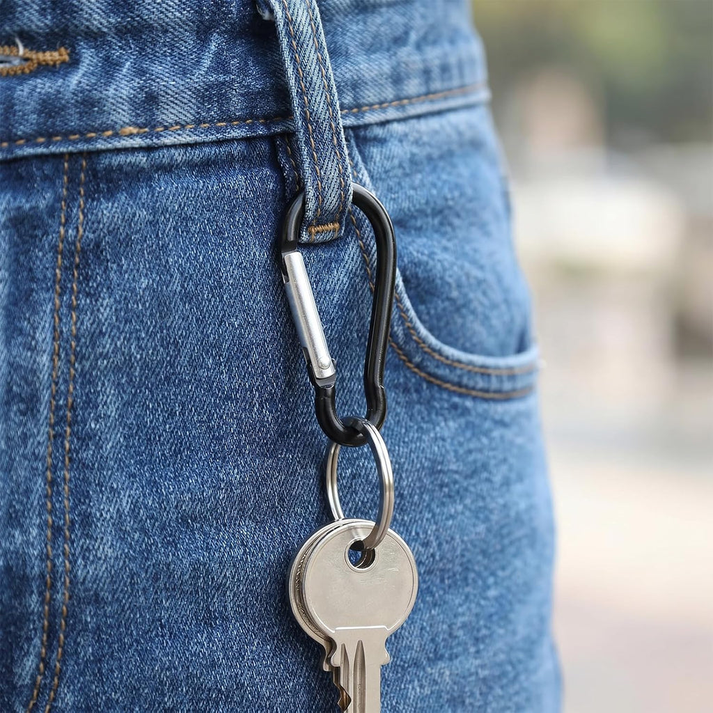 Dimeho 300pcs 1.8" Carabiner Clip Spring Snap Small Hooks Keychain Clip