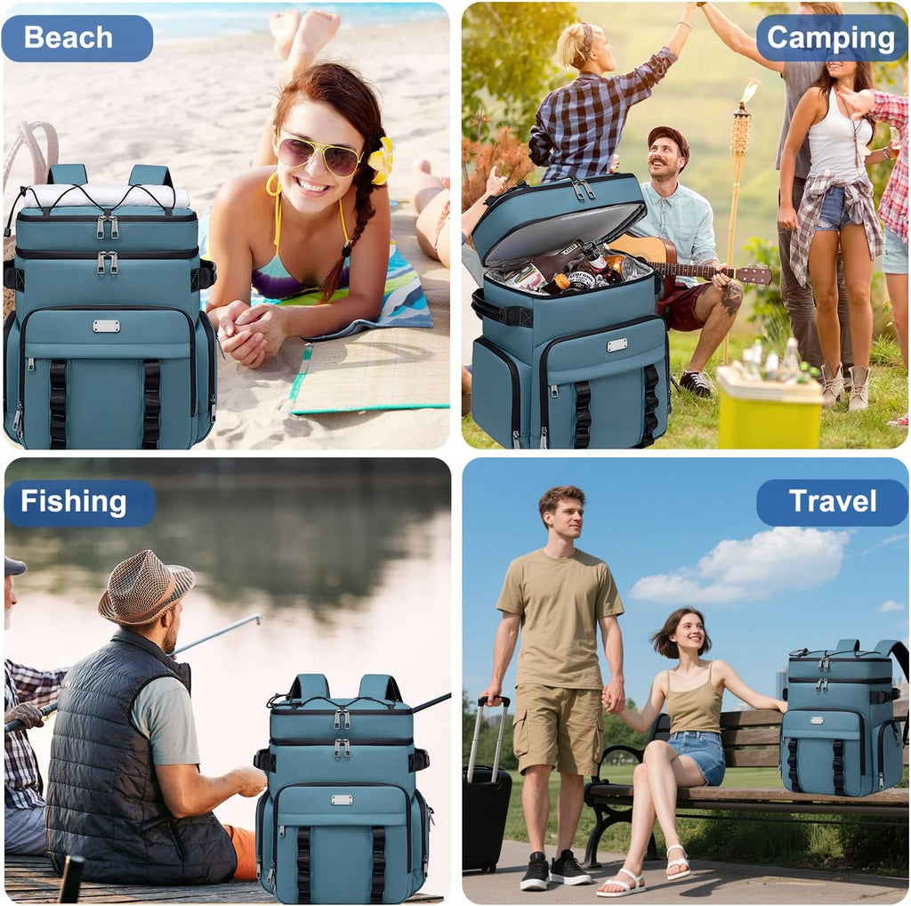 Weitars Insulated Cooler Backpack,Waterproof Soft Cooler Bag 31L/52 Can