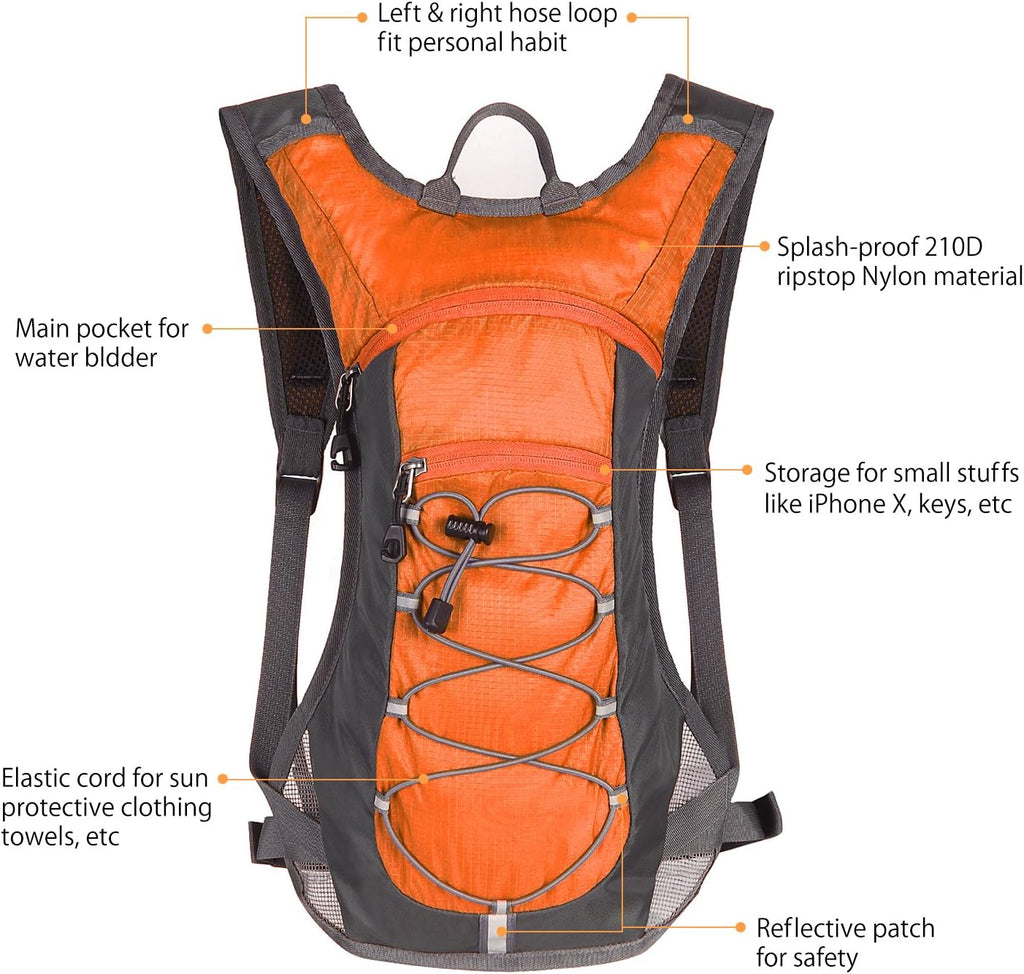 Unigear Hydration Pack Backpack with 2L Water Bladder for Hiking & Cycling