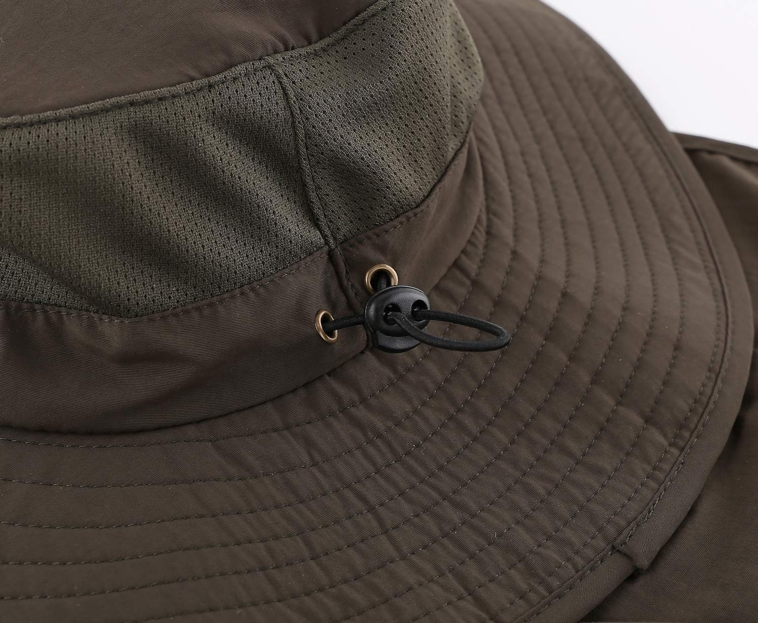Home Prefer Outdoor UPF50+ Mesh Sun Hat Wide Brim Fishing Hat with Neck Flap Sun Hat for Men Women