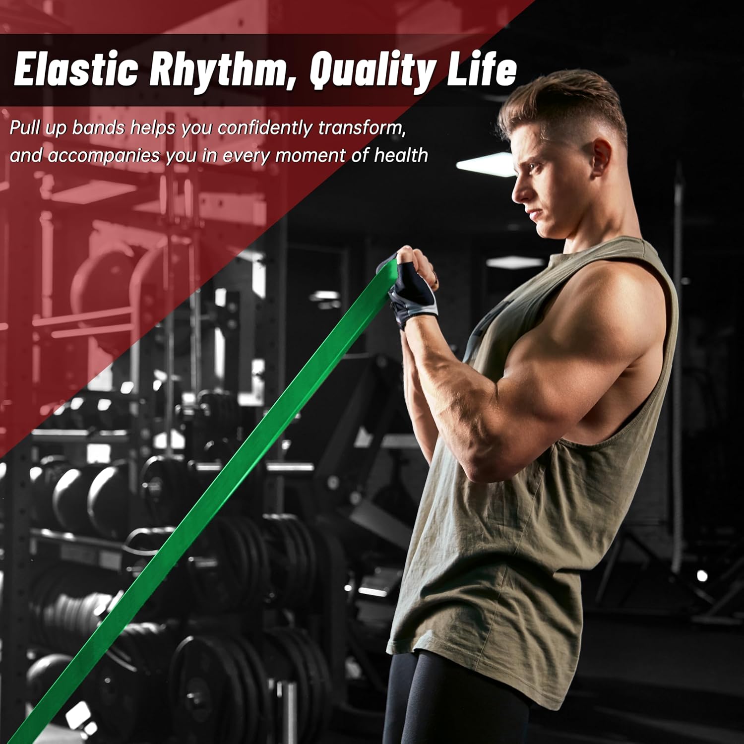 5-Level Resistance Bands for Working Out, Pull Up Assistance Bands