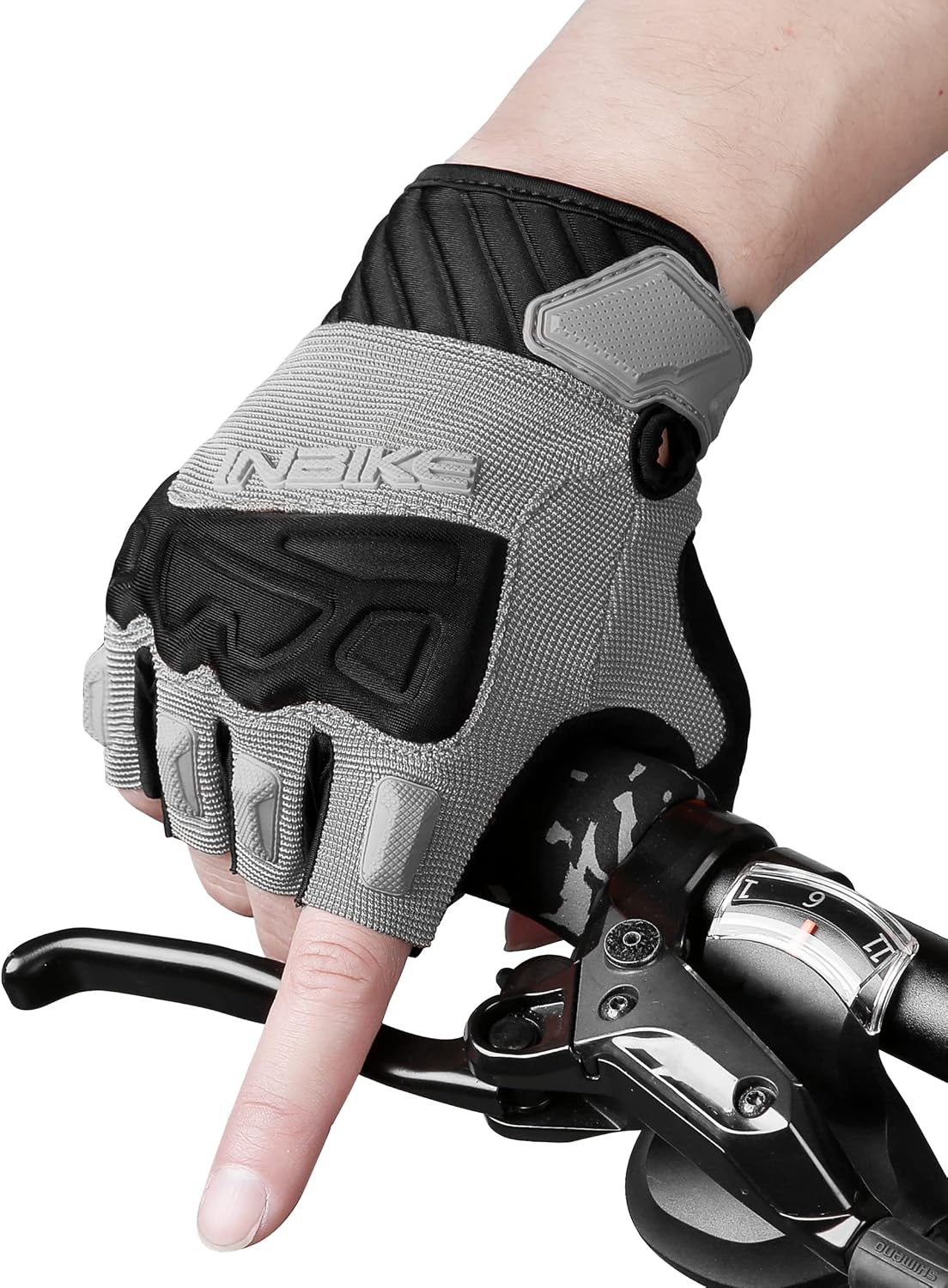 INBIKE Half Finger Cycling Gloves Knuckle Guard Padded Mountain Bike Glove