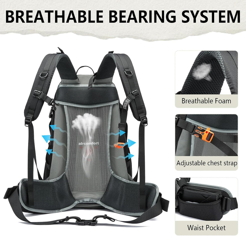 35L Lightweight Hiking Backpack for Women Men Waterproof Camping Backpack