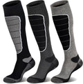 Hylaea Unisex Knee High Merino Wool Ski Snowboard Socks, Cushioning & Warm