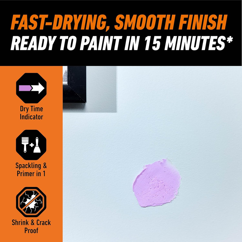 Gorilla High Performance Wall Repair, 16 oz Tub, Color Change Formula