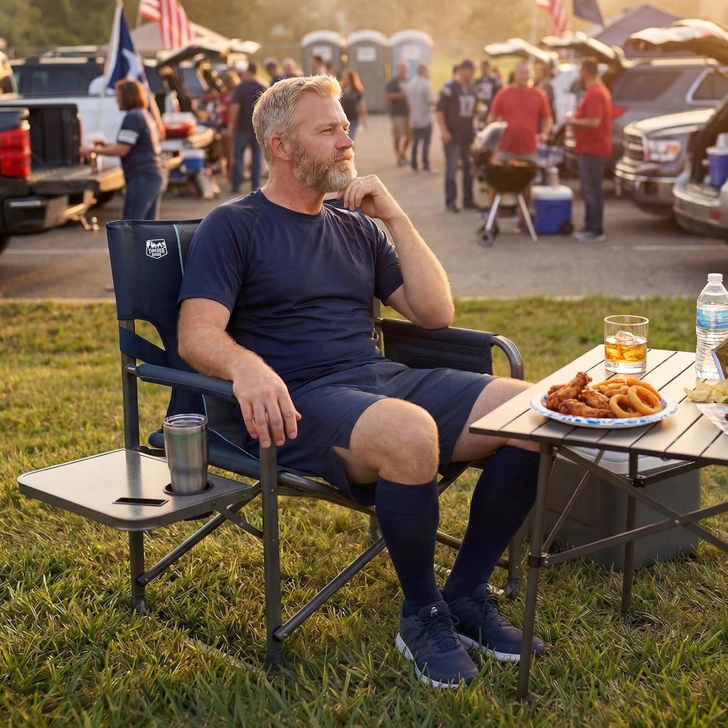 TIMBER RIDGE Extra Wide Directors Chair Heavy Duty Folding Camping Chairs
