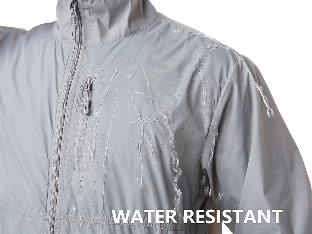 TRAILSIDE SUPPLY CO. Mens Windbreaker Jackets Lightweight Packable Jacket