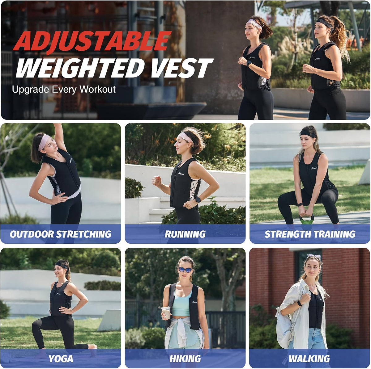 Zelus Weighted Vest for Women Men, Adjustable Z-Fit Slim Weight Vest 1-15lb
