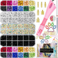 Worthofbest Hot Fix Rhinestone Applicator Tool Kit, 8500Pcs Hotfix Rhinestones (3/4/5mm), 6 Fabric-Safe Tips, Rhinestone Setter with Tray Templates Tweezers Dotting Pen for DIY Clothing Fabric Crafts
