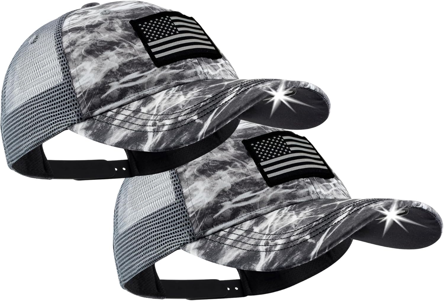 LED Hat Light - POWERCAP Baseball Cap with Light Built in - LED Cap Visor Light with Bright Headlight and IPX4 Rating