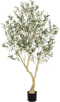 LYERSE Olive Tree 6ft with Large Olive Branches and Lifelike Fruits