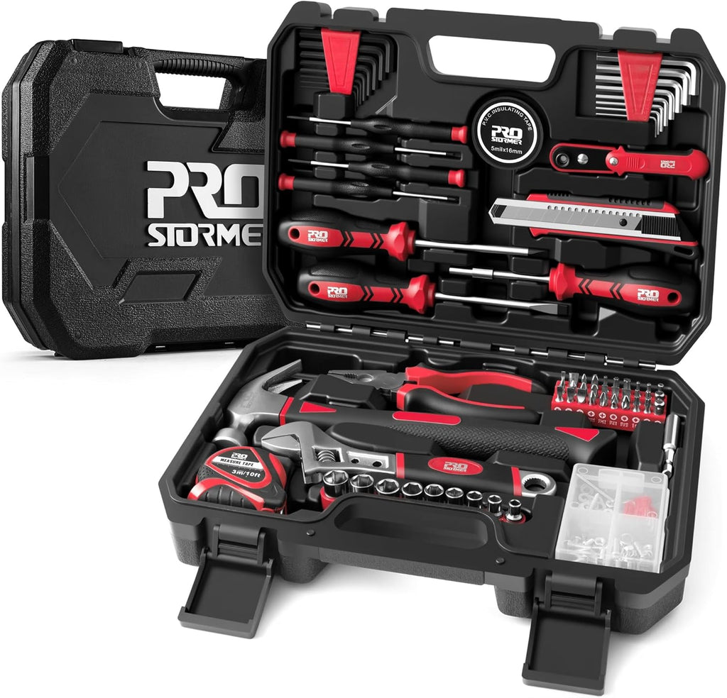 Prostormer 160-Piece Tool Set, General Household Tool Kit, Blue