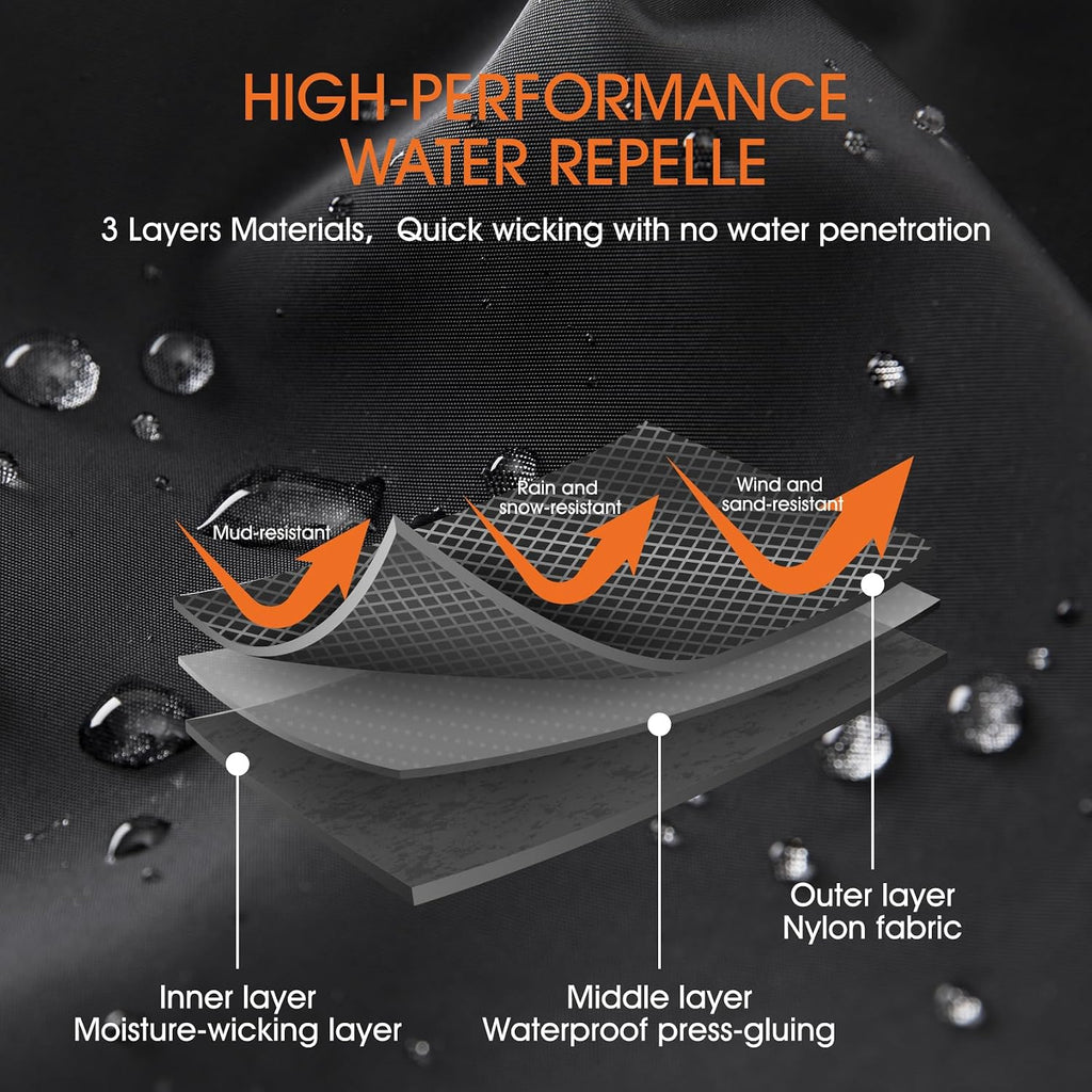 Waterproof Hiking Gaiters, Outdoor Snow Boot Gaiters