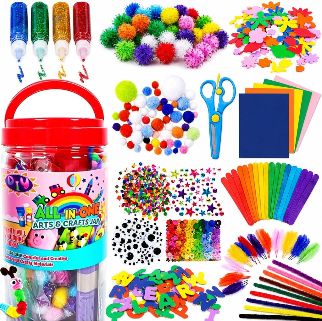 FUNZBO Arts and Crafts Supplies for Kids - Back to School Supplies