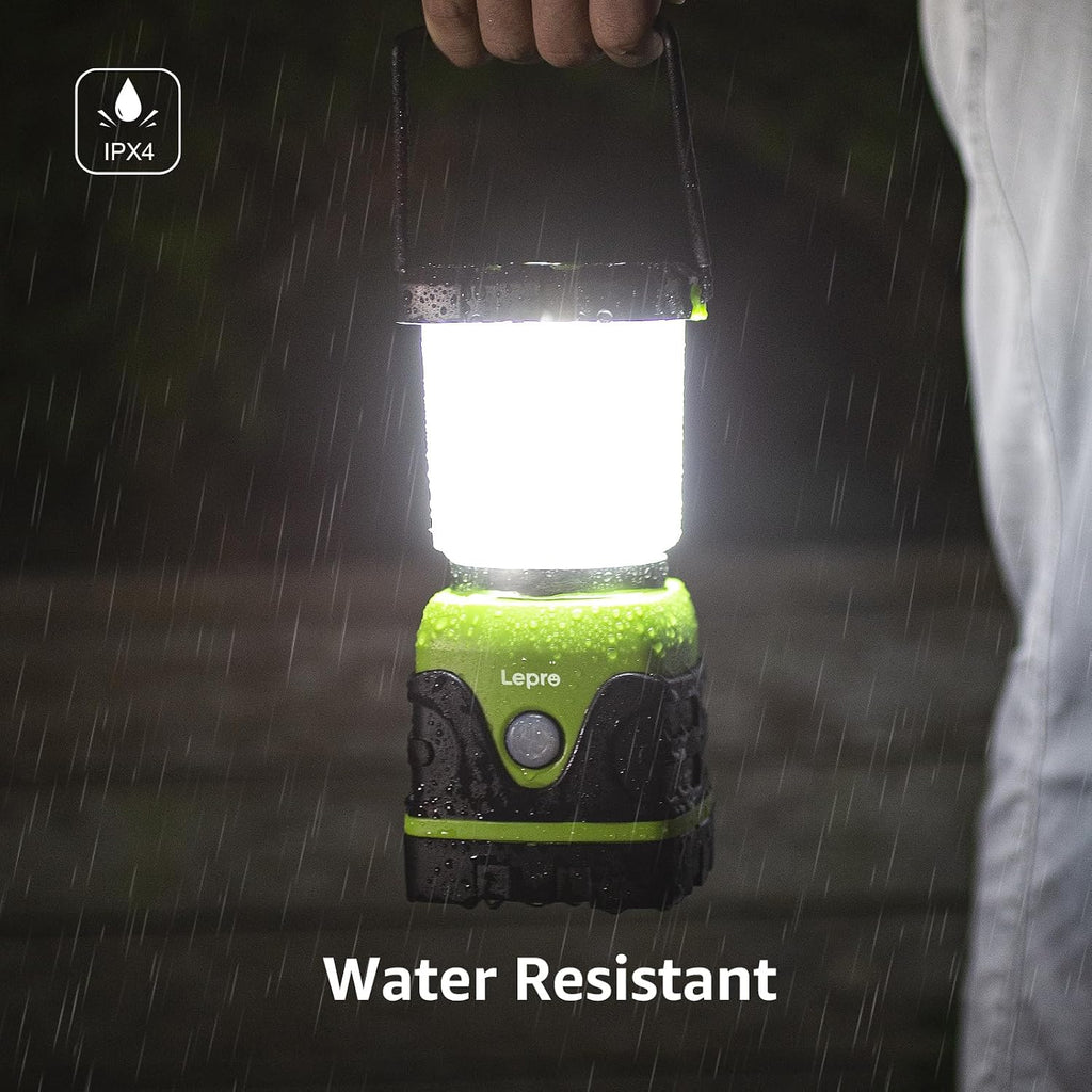 Lepro 1500LM Battery Powered LED Camping Lantern with 4 Light Modes