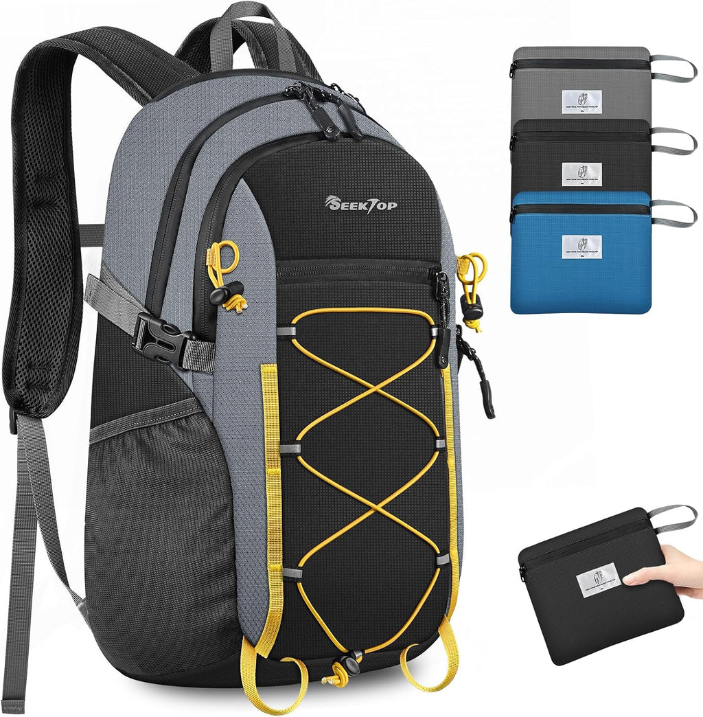 Seektop Packable Waterproof Hiking Backpack, 20L Lightweight Daypack